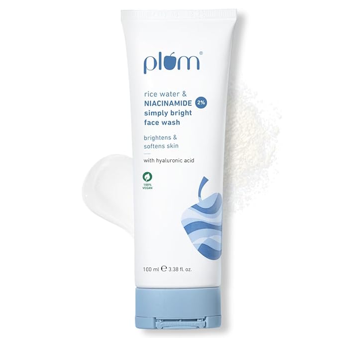 Plum 2% Niacinamide Simply Bright Face Wash With Rice Water 100 ml